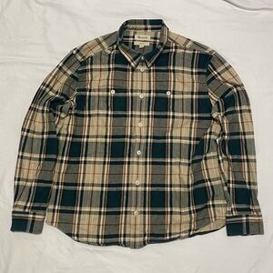 Men’s Madewell Twill-Easy Long Sleeve Shirt Peterson Plaid Size XL
